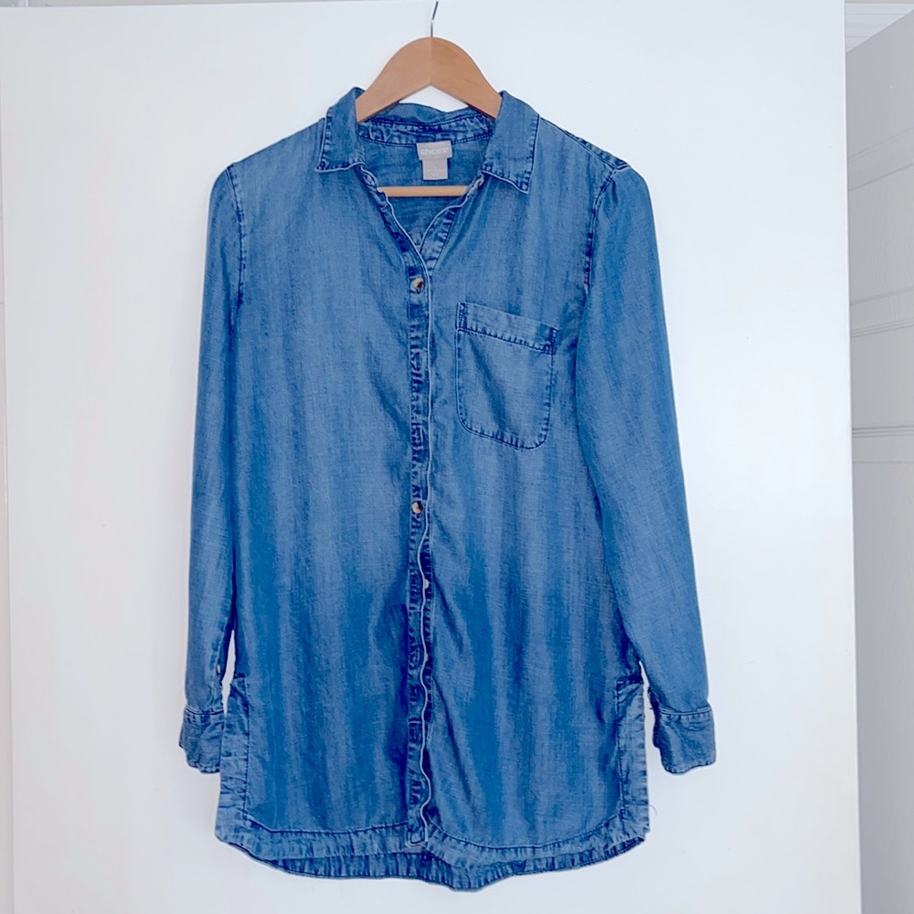 Chico’s button up shirt, Chico Size 1